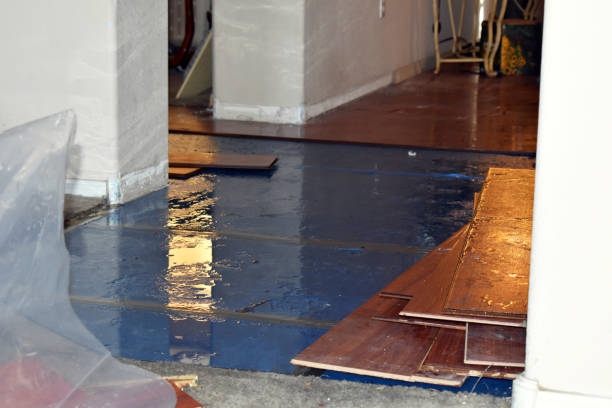 Professional Water Removal technician working in Welch, OK